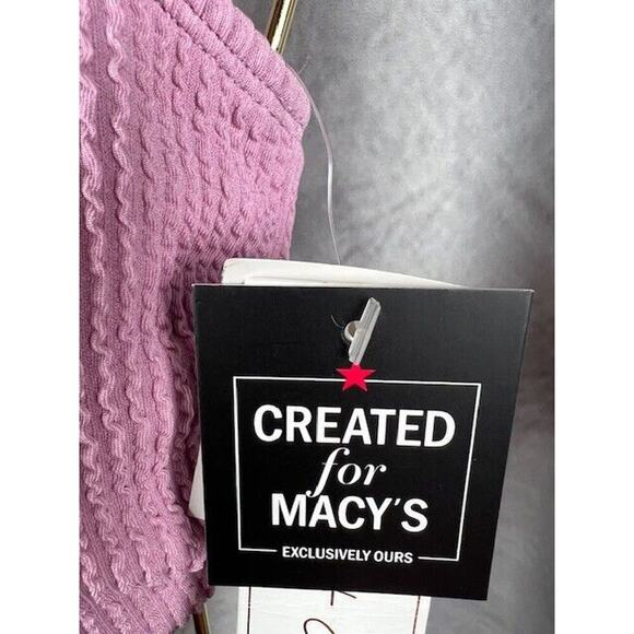 Salt + Cove Womens Textured One Shoulder Bikini Swim top Juniors D/DD - Picture 3 of 7